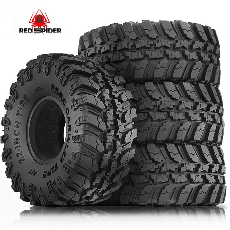 Шины внедорожные Off-Road Red Spider (#R309) 1/8 Meijiaxin H8H Easy Control YK4083 CROSSRC Big Rhino 2.2inch