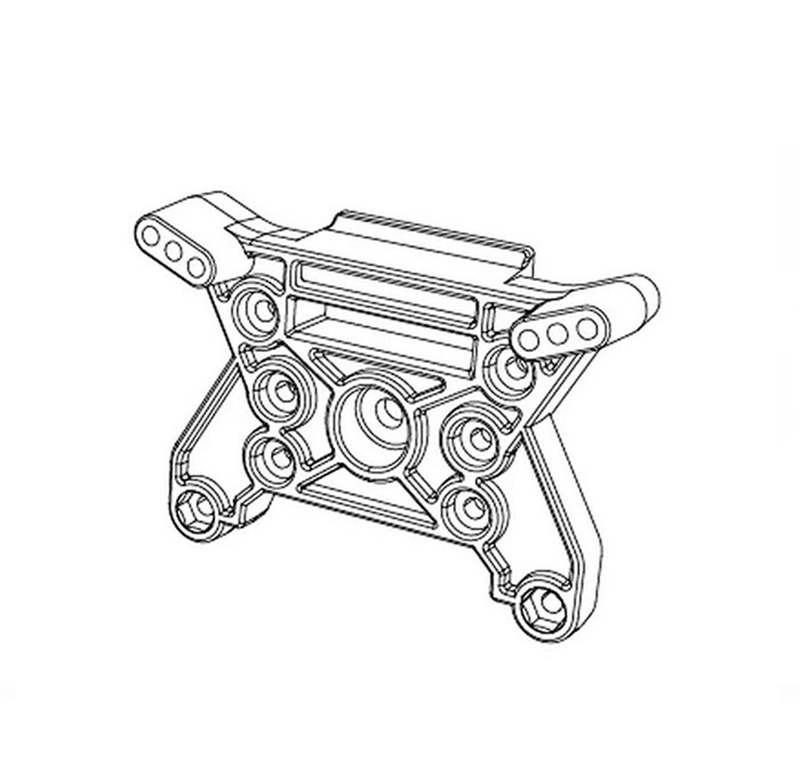 Бабочка MJX (#MJX-10270B) MJX R/C Technic Front shock mount 1/10