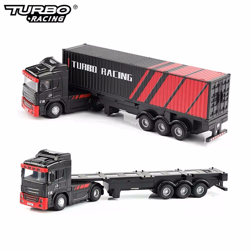 Радиоуправляемая модель грузовика с прицепом TurboRacing (#C50C+T) 4WD 1:76 RTR 2.4GHz