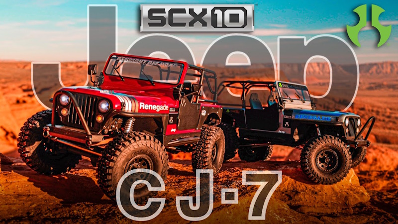 Радиоуправляемая модель краулера Axial (#03008V2) SCX10 CJ-7 1/10