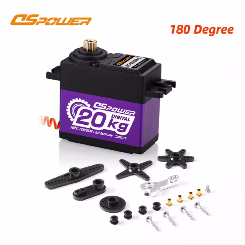 Сервопривод DSpower (#DS-S020B-C) Metal Gear 7.4V 20kg 180° Degree Brushless