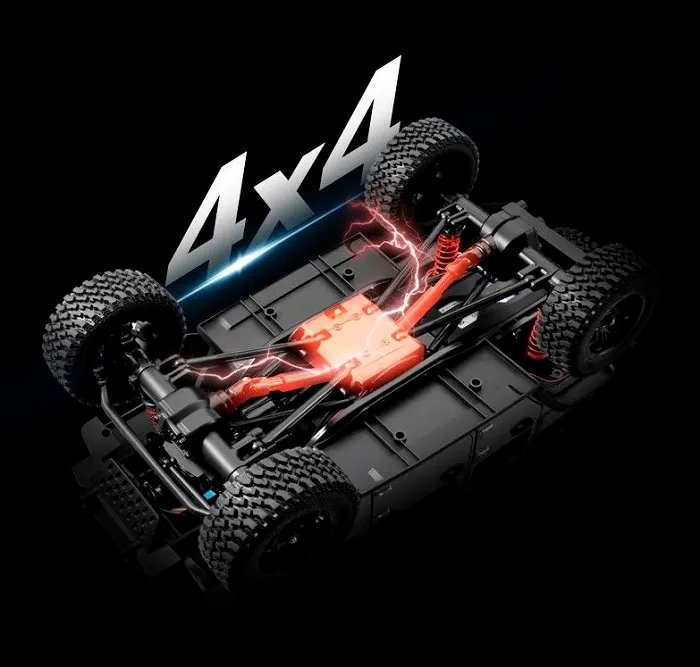 Радиоуправляемый внедорожник MN Hobby (#SG-MN-128OR)  Jeep Wrangler Orange 4WD RTR масштаб 1/12 2.4G
