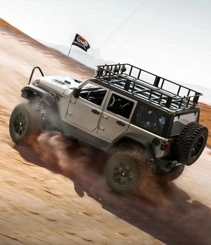 Радиоуправляемый внедорожник MN Hobby (#SG-MN-128S)  Jeep Wrangler Silver 4WD RTR масштаб 1/12 2.4G
