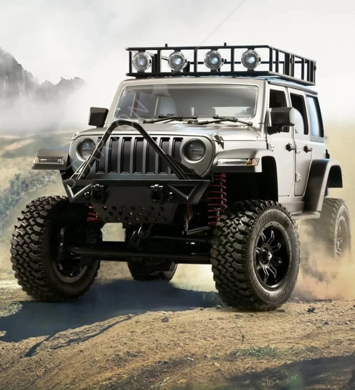 Радиоуправляемый внедорожник MN Hobby (#SG-MN-128S)  Jeep Wrangler Silver 4WD RTR масштаб 1/12 2.4G