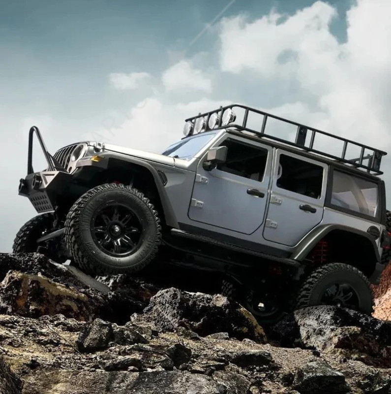 Радиоуправляемый внедорожник MN Hobby (#SG-MN-128S)  Jeep Wrangler Silver 4WD RTR масштаб 1/12 2.4G