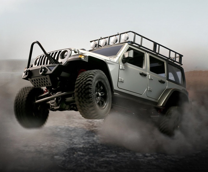 Радиоуправляемый внедорожник MN Hobby (#SG-MN-128S)  Jeep Wrangler Silver 4WD RTR масштаб 1/12 2.4G
