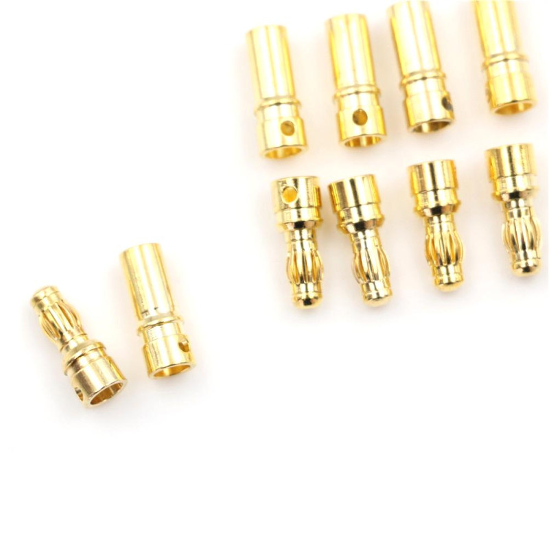 Коннектор RC Turn (#RTP02002) 3.5mm Gold Plated Banana Plug Male&Female 5 pair/bag (10pcs)
