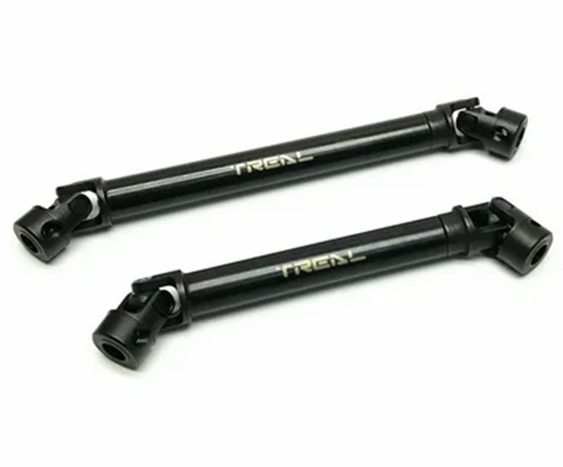 Кардан телескопический RC Turn (#RTUP021B01) Hardened Steel Center Driveshaft CVD Set with 4pcs M4 Screw Shaft for SCX10 II  95-130mm / 118-170mm 2pcs/set