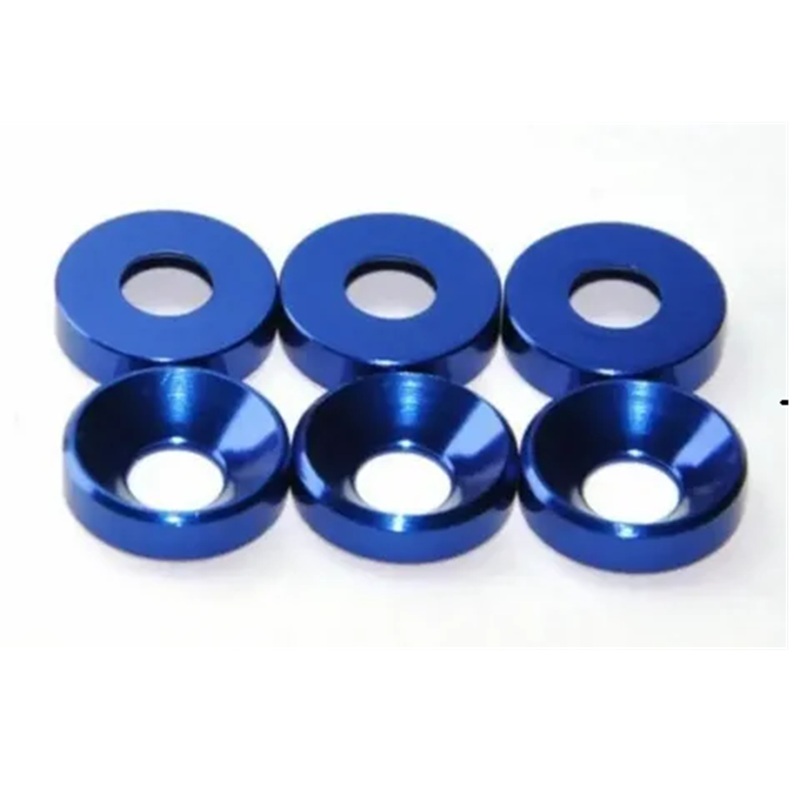 Набор шайб RC Turn (#RTEL312A02) Alloy M2.5/M3/M4 Spacer and Wheel Nut Box - Blue