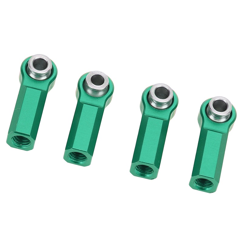 Алюминиевые наконечники тяг RC Turn (#RVP24B03BL) Aluminum Straight Link Steering Rod Ends with M4 CW Thread Bore for 1/10 RC Crawler 4pcs: Black