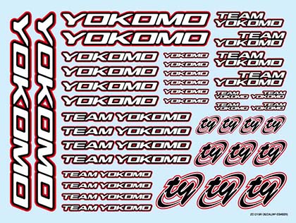 Наклейки Yokomo (#ZC-D15R) Team Yokomo