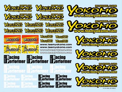 Наклейки Yokomo (#ZC-D16) Team Yokomo
