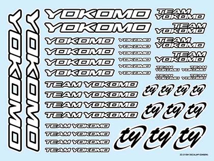 Наклейки Yokomo (#ZC-D15W) Team Yokomo