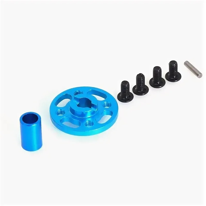 Спур RC Turn (#RCTT02A01)  Aluminum Spur Gear Adaptor / Mount  for Tamiya TT02 / TT-02 / TB-03 RC Car: Blue