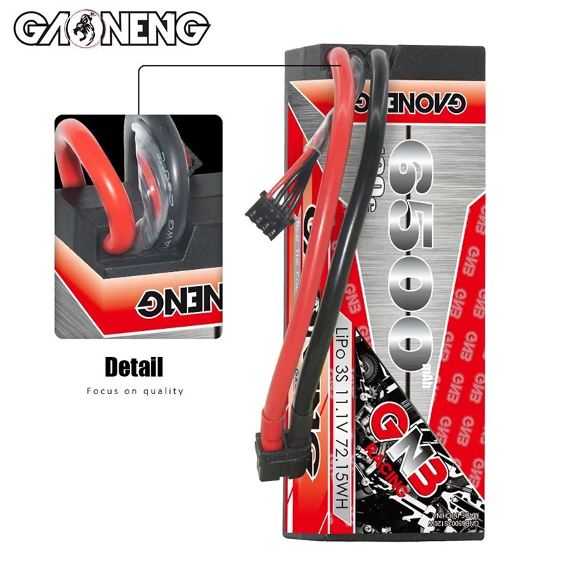 Аккумулятор Li-Po GAONENG (#GNB65003S130WHV) GNB6500mAh 3S 11.1V 130C  RC