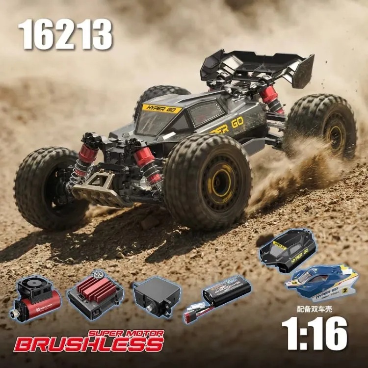 Радиоуправляемая модель багги MJX Hyper Go (#MJX16213)  4WD Brushless 1:16  RTR 2.4GHz