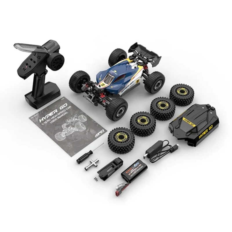 Радиоуправляемая модель багги MJX Hyper Go (#MJX16213)  4WD Brushless 1:16  RTR 2.4GHz