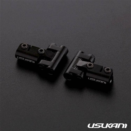 Рычаги передние верхние Usukani V2 Front upper arm set/0-5mm Adjustable Caster/2pcs-2.5mm (BLACK)