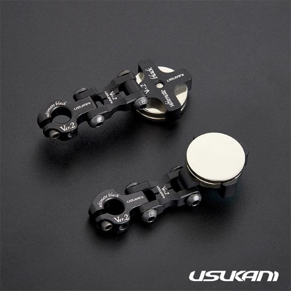 Крепление кузова магнитное Usukani (#US88128)/Ver 2.0 AL Magnet Body Mount /2pcs (Ultimate Black)