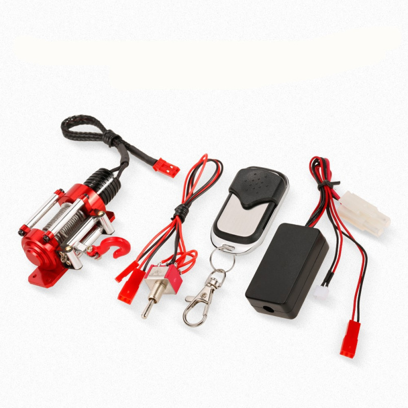 Лебёдка+пульт RCAvtomag (#AV101216/1010) Metal RC Crawler Mini Electric 1/10 Winch