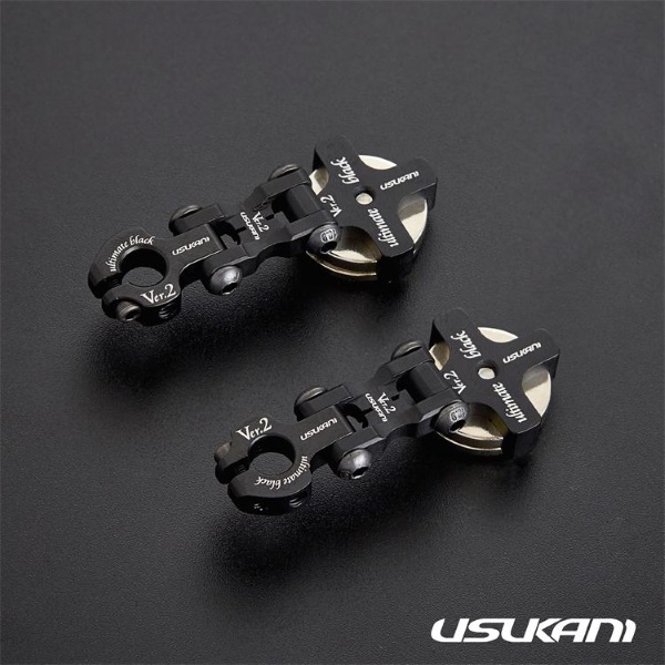 Крепление кузова магнитное Usukani (#US88128)/Ver 2.0 AL Magnet Body Mount /2pcs (Ultimate Black)