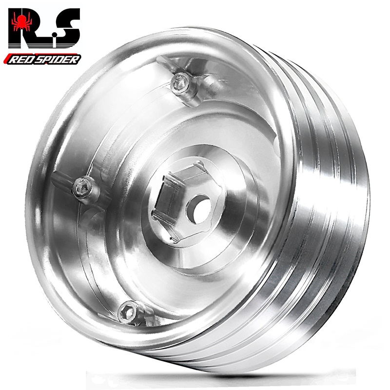 Диски бедлоки RCTurn (#RTCW196SL) Aluminium 1.9" (inch) Beadlock Crawler Wheels 4pcs: Silver