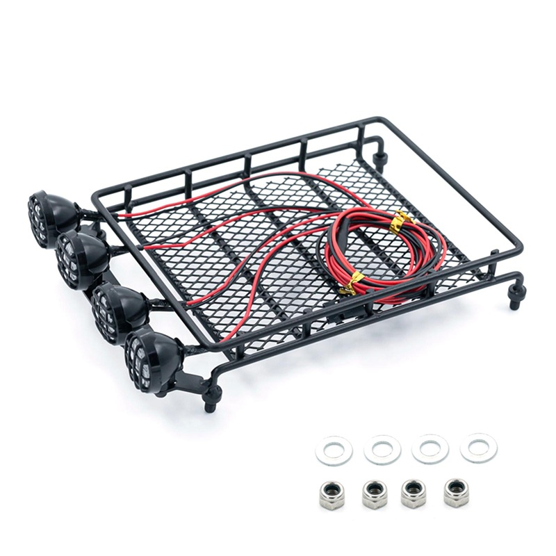 Багажник на крышу масштабный RC-Avtomag (#AV-RCZ180030) 1/10 RC Rock Crawler Accessories Metal Mesh Wire Luggage Tray Type C 18cm X 12cm X 3cm