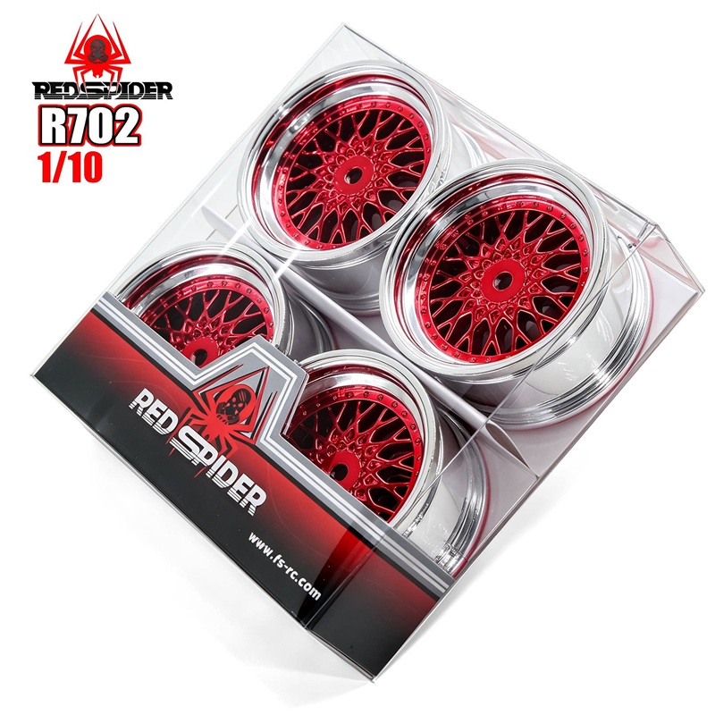Диски пластиковые Red Spider (#R702RED) для RC-моделей в масштабе 1/10