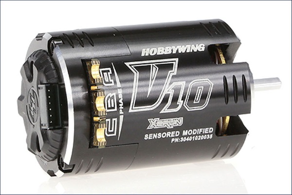 Бесколлекторный сенсорный двигатель Hobby Wing (#XERUN V10/8.5T) XERUN V10 Competition Motor 8.5T