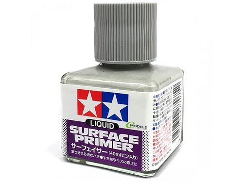 Грунтовка жидкая (серая) Tamiya (#87075) Liguid Surface Primer-G (Gray)