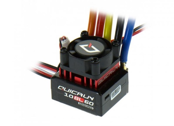Бесколлекторный сенсорный регулятор скорости Hobby Wing QuicRun (#QR-10BL60) 1/10 Brushless Sensored 60A ESC