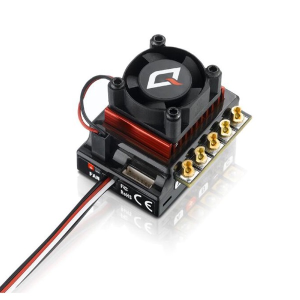 Бесколлекторный сенсорный регулятор скорости Hobby Wing QuicRun (#QR-10BL120) 1/10 Brushless Sensored 120A ESC