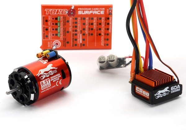 Комбо-набор Sky RC (#SK-300058-01) Cheetah 1/10th 60A 8.5T 4000kV Sensored Combo Set
