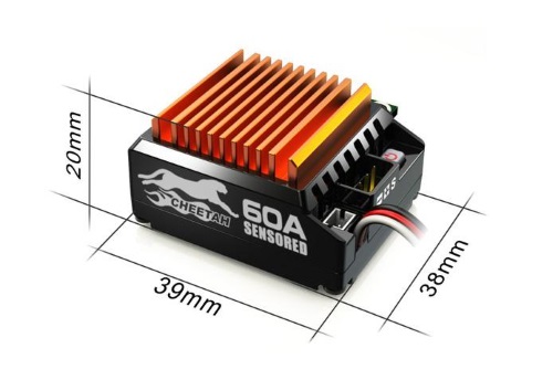 Комбо-набор Sky RC (#SK-300058-01) Cheetah 1/10th 60A 8.5T 4000kV Sensored Combo Set