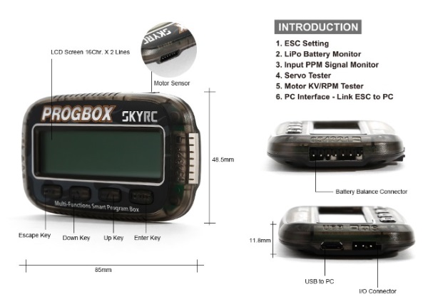 Тестер Sky RC (#SK-300079-01) Multi-Functions Smart Program Box