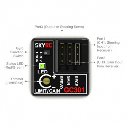 Гироскоп Sky RC (#SK-600142-01) GC301 Gyro