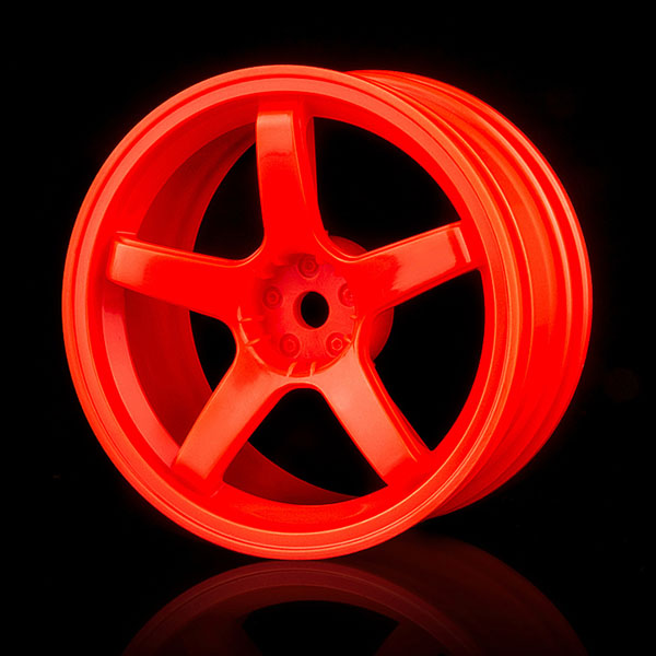 Диски MST (#102017O) Orange 5 spokes wheel (+3) (4P)