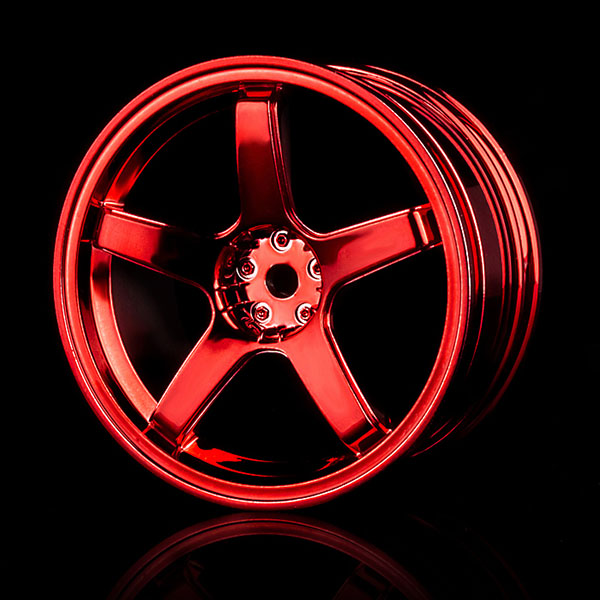Диски MST (#102017R) Red 5 Spokes Wheel (+3) (4P)