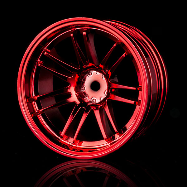 Диски MST (#102024R) Red 5 Spokes Wheel (+10) (4P)