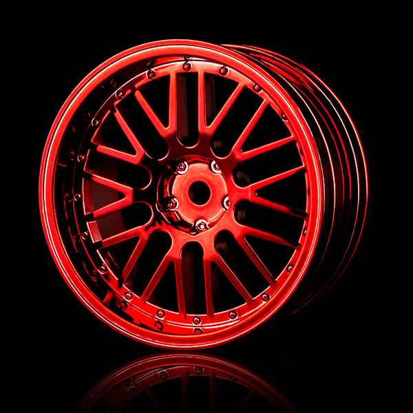 Диски MST (#102025R) Red 10 Spokes 2 Ribs Wheel (+5) (4P)