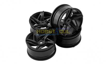 Диски Hobby Soul (#HS213007B) 1/10 On-Road Wheel-Black (4pcs)