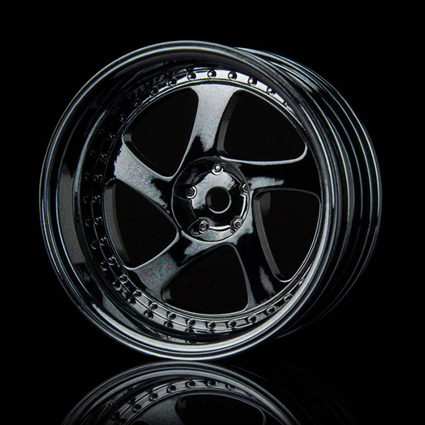 Диски MST (#102046SBK) Silver black TMB wheel (+11) (4)