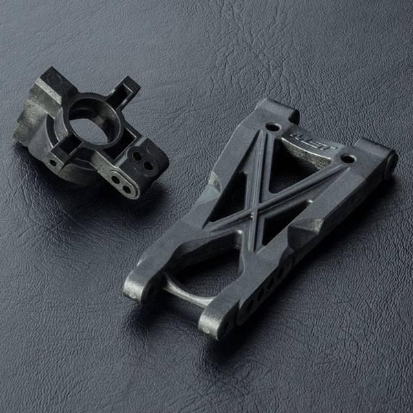 Рычаг с чашкой задней MST (#210070) HT Rear lower arm (4 holes) & wheel hub