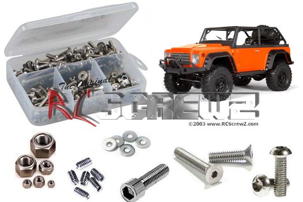 Набор винтов RC Screwz (#RCZAXI010) Stainless Steel Screw Kit Axial SCX10 Dingo