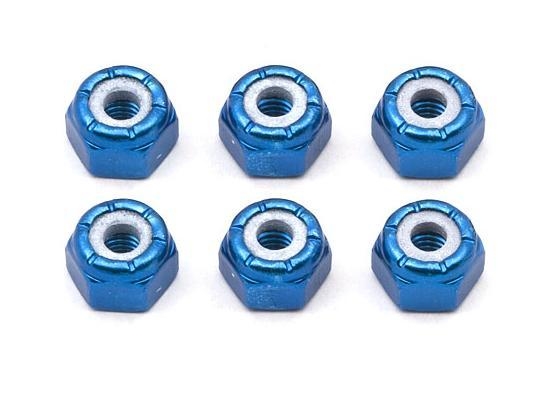 Гайки колёсные Associated (#6943) Factory Team 8-32 Aluminum Locknut (4)