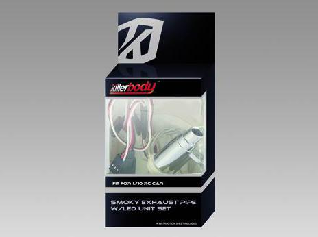 Дымогенератор Killerbody (#48507) Smoky Exhaust Pipe W/LED Unit Set Fit For 1/10 RC Car