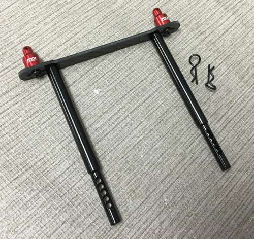 Крепление кузова KYX (#S17018) Fixing the car shell carbon fiber plate plus aluminum alloy for the axial scx10-ll 90046