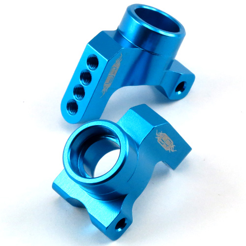 Чашки задние Yeah Racing (#XV01-007BU) Rear Hub/Knuckle Arm Aluminum Blue For Tamiya XV01