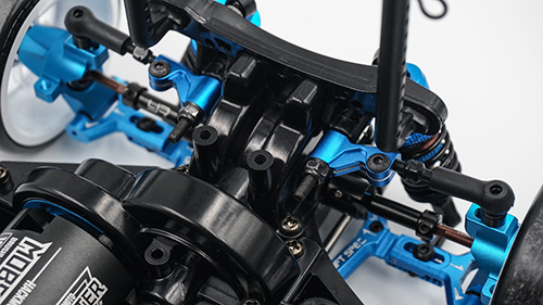 Рычаги верхние (перед/зад) Yeah Racing (#TATT-011BU) Aluminum Front or Rear Camberlink for TATT-S03 Tamiya TT02 RWD Blue