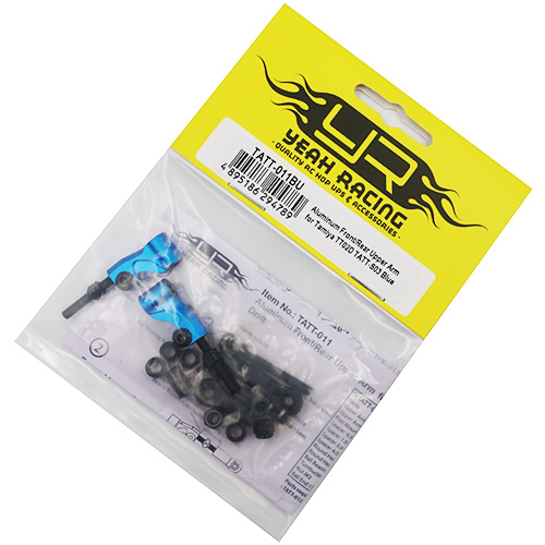 Рычаги верхние (перед/зад) Yeah Racing (#TATT-011BU) Aluminum Front or Rear Camberlink for TATT-S03 Tamiya TT02 RWD Blue